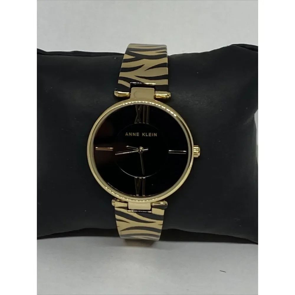 Anne Klein AK/3532 Women's Stainless Steel Analog Black Dial Quartz Watch XR694